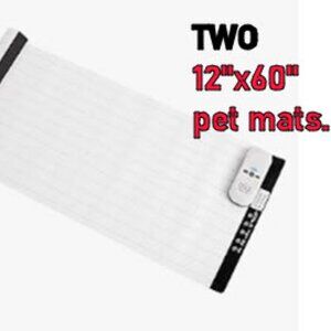 Pet Training Mats TWO MATS  60"X12"  Shock or Beep Repellent Mat